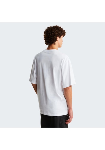 The North Face M Lıquıd Logo Oversıze Short Sleeve Tee- Erkek Tişört Nf0a8g9ufn41 Beyaz