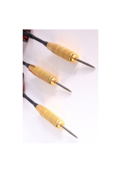 Delta 20 Gr. Dart Oku 3 Lü Set - Çelik Uç + Pirinç Gövde + Renkli Kanat - Dart Oku Seti