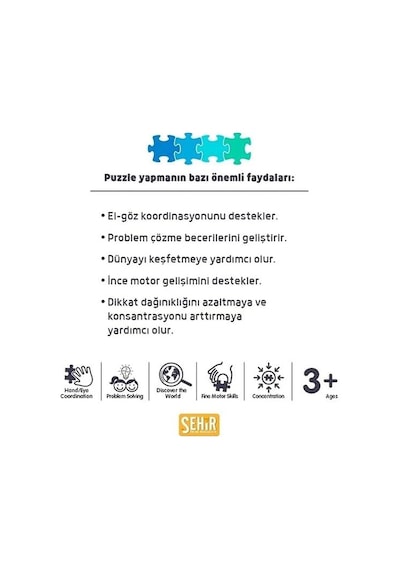 Looloo Kids 60 Parça 34x24cm Çocuk Puzzle Yapboz Serisi