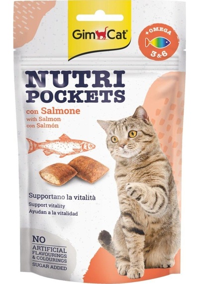 Gimcat Nutri Pockets Somonlu Kedi Ödülü 60 G