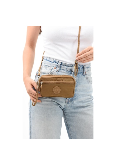 Baginn Klinkır Kumaş Mini Çapraz Askılı Kadın Cep Telefonu Çantası El Çantası Cüzdan 10 18 Cm Su İtici 001