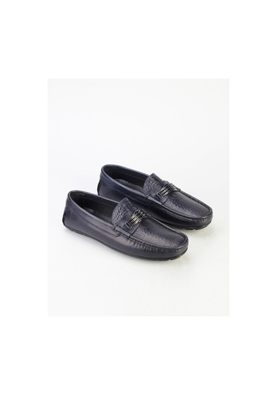 Cabani Hakiki Deri Lacivert Erkek Loafer Lacivert (521651357) Lacivert