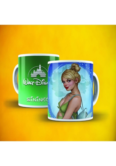Disney Sininho Baskılı Kupa Bardak Beyaz