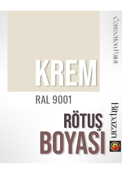 Krem Beyaz , Beyaz Eşya Rötuş Boyası 25ml - Ral9001