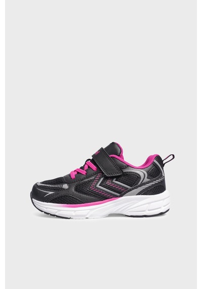 Hummel Logolu Cırt Cırtlıı Ayakkabı Unisex Çocuk Ayakkabı 900948-2761 Siyah-pembe