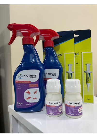 6'lı Haşere Öldürücü 2x K-othrine Sprey 500 Ml + 2x K-othrine Sc 50 Ml + 2x Habistro Jel
