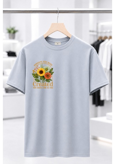 Bayloranzzo Perhaps %100 Pamuk Heavy Cotton Premium Kalite Kadın Tişört Gri