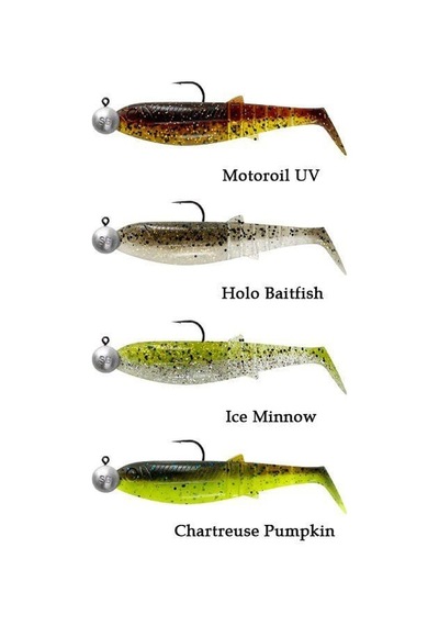 Savage Gear Cannibal Shad 12.5cm 20gr+12.5gr 5/0 Clear Water 4+4 Adet Sahte Balık