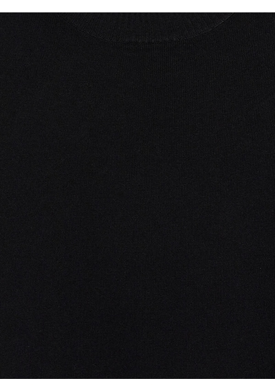 Lcw Modest Siyah Bisiklet Yaka Dantel Detaylı Kadın Triko Tunik