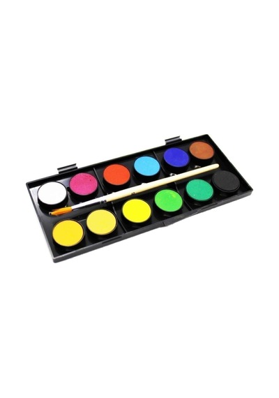 Suluboya 12 Renk Büyük Boy - Beyaz - Okul Öncesi No Color2