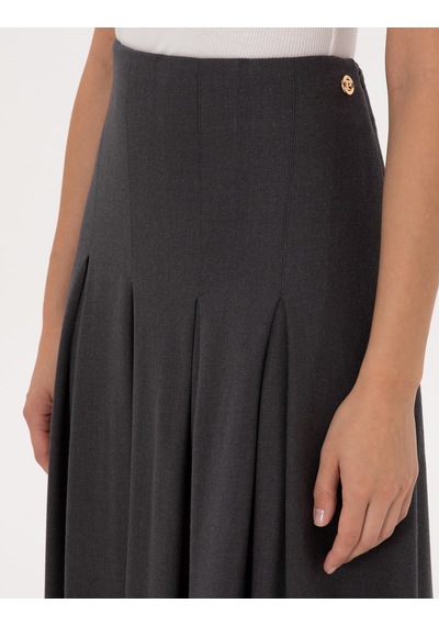 Pierre Cardin Kadın Antrasit Etek Dokuma 50313659-vr006 Antrasit