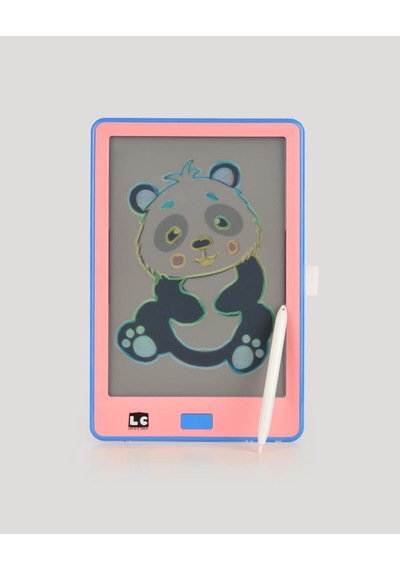 10 İnch Şeffaf Lcd Dijital 4 Adet Çizim Kartlı Tablet- Pembe