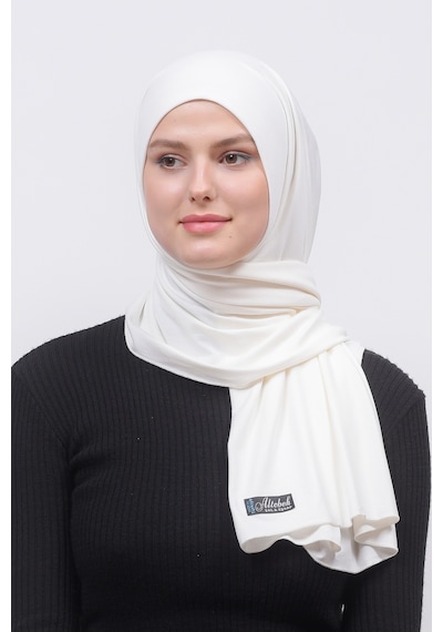 Altobeh Tesettür Kadın Düz Renk Penye Şal Hijab - Ekru