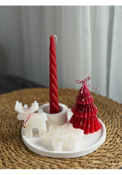 Kübra Design Candles Yılbaşı Özel Seri Mum Seti
