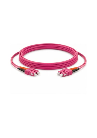 Alfafonet Sc/pc-sc/pc Multimode Om4 Dupleks 3 Metre Fiber Patch Cord