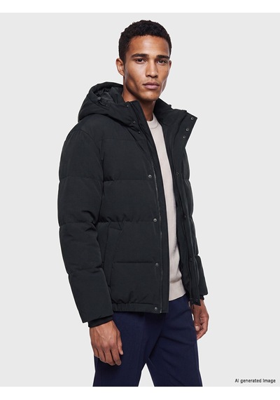Lcw Vision Lacivert Regular Fit Kapüşonlu Erkek Şişme Mont