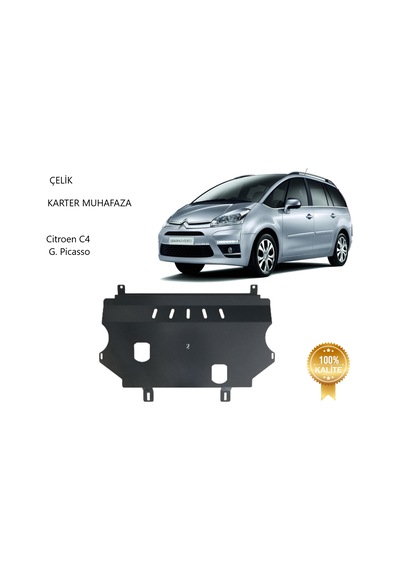 Citroen C4 G. Picasso Çelik Karter Muhafaza Koruma 2006 2007 2008 2009 2010 2011 2012 2013