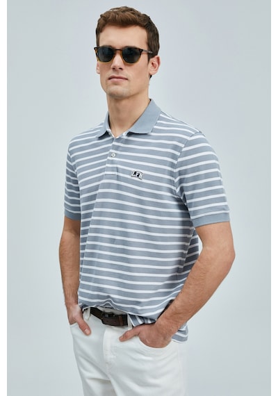 Lufian Erkek Polo Yaka T Shirt 111040227 Gri Gri