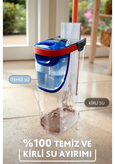 Vileda H2pro %100 Kirli ve Temiz Suyu Ayıran Temizlik Seti & Mikrofiber Mop