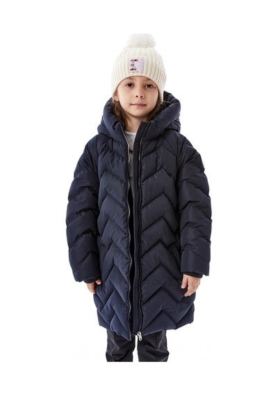 Benitto Kids Kız Çocuk Kapüşonlu Kışlık Şişme Mont 51353 Lacivert