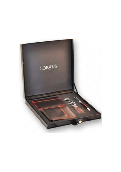 Corvus Kalem Kartvizitlik Anahtarlık Cüzdan 4 'lü Deri Set Cv-09