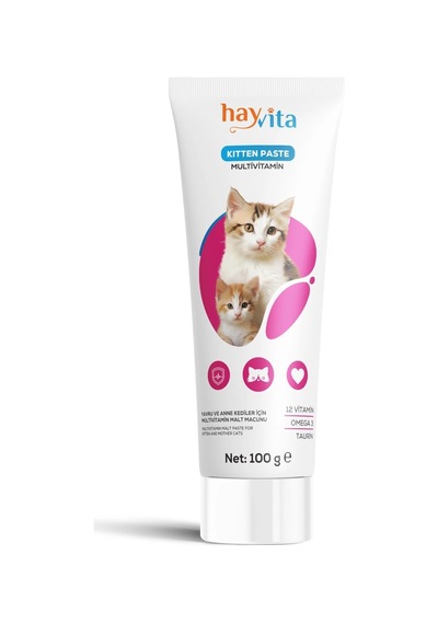 Kitten Paste Multivitamin - Anne Ve Yavru Kediler Için Macun, Omega 3, Taurin
