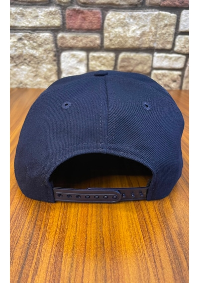 Hamze Mlb Nakış Hip Hop Snapback Rapper Basket Beyzbol Cap Şapka Lacivert