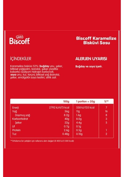 Biscoff Topping Sos 1 Kg X3