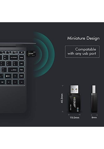 Edup Ac 1300 Mbit/s Usb Wlan Adaptörü, Çift Bant Wifi Stick 2.4g/5ghz Usb3.0 Adaptör Kablosuz Ağ Alıcısı Wifi Do