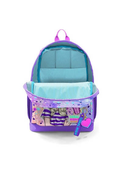 Coral High Kids Pembe Mor Fashion Girl Desenli Okul Sırt Çantası 23755 Coral High Kids Pembe Mor Fashion Girl Desenli Okul Sırt Çantası 23755
