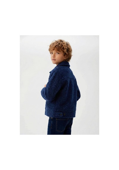 Poala Kids Unisex Lacivert Teddy Ceket