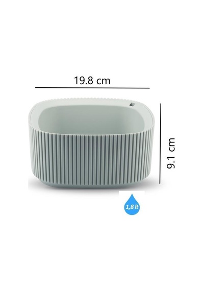 Omnipazar Krs-248 Pera Dekoratif Aranjman Kaktus Sukulent Saksı 1.8 Litre No 2 48542148