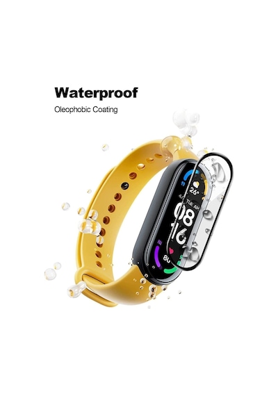 Xiaomi Mi Band 5 Tam Kapatan Pmma Ekran Koruyucu Tam Kapatan Siyah 3 Adet