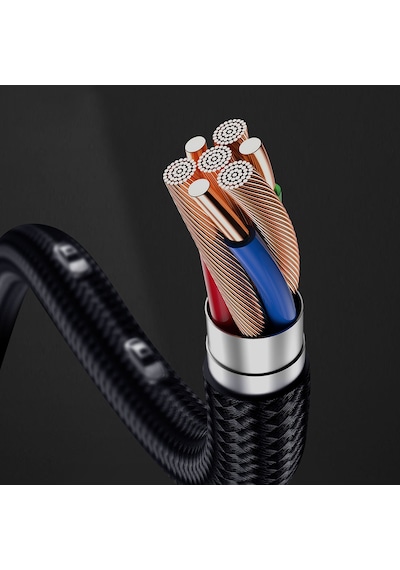 Lenyes LC532 60 W Type-C to Type-C Hızlı Data ve Şarj Kablosu 1 M Gri