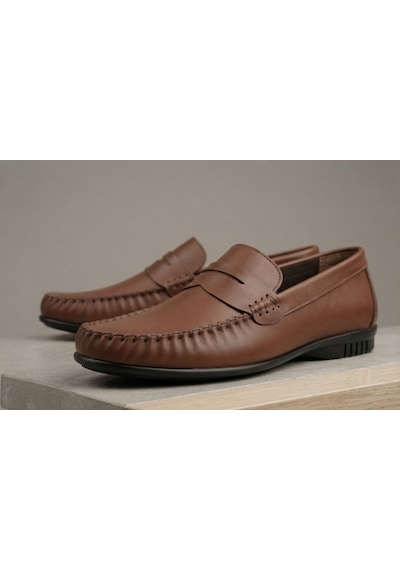 Growish Gr0174 Hakiki Yumuşak Deri Koyu Kahve Sade Tokasız Saraçlı Günlük Rok Loafer Babet Ayakkabı Koyu Taba Growish Gr0174 Hakiki Yumuşak Deri Koyu Kahve Sade Tokasız Saraçlı Günlük Rok Loafer Babet Ayakkabı Koyu Taba