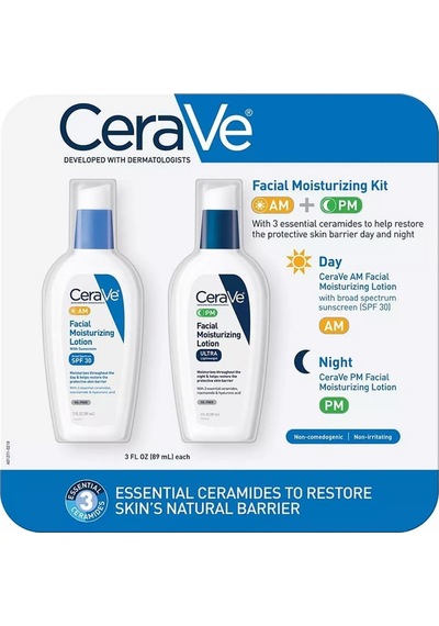 Cerave Yüz Nemlendirici Gündüz Losyonu SPF30 89 ML + Yüz Nemlendirici Gece Losyonu 89 ML