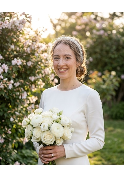 İncili, Duvaklı Nikah Tacı, Gelin Tacı, Nedime , Lohusa , Parti Tacı Orjinal Vual Tül ile