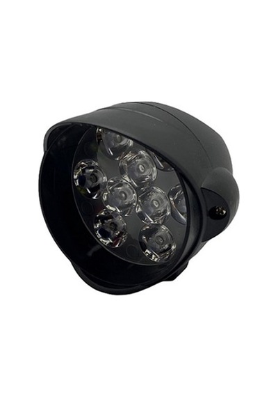 9V-85V Lamba 9 Ledli 15W Beyaz Yuvarlak Motosiklet-Unıversal N11.535