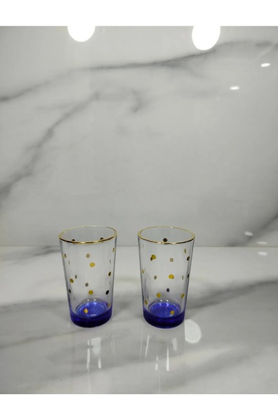 Chapelle - Points Dorés Gold 2 Li Kahve Yanı Bardağı Seti - 100ml
