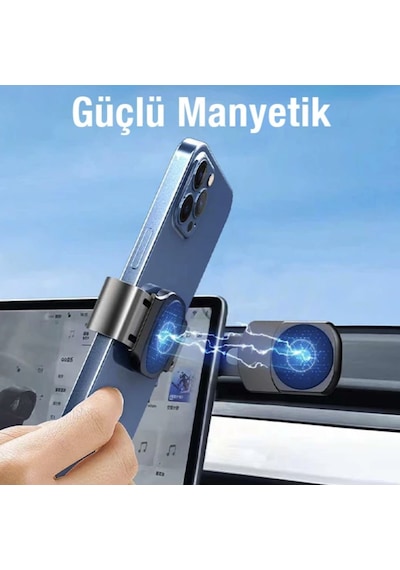 Notebook Tablet İçin Manyetik Mıknatıslı Telefon Tutucu Masaüstü Pc İçin Telefon Tutucu
