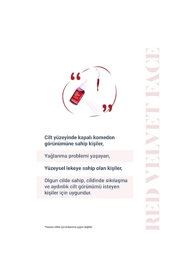 She Vec Red Velvet Face  Etkili Peeling Losyon 30 ML