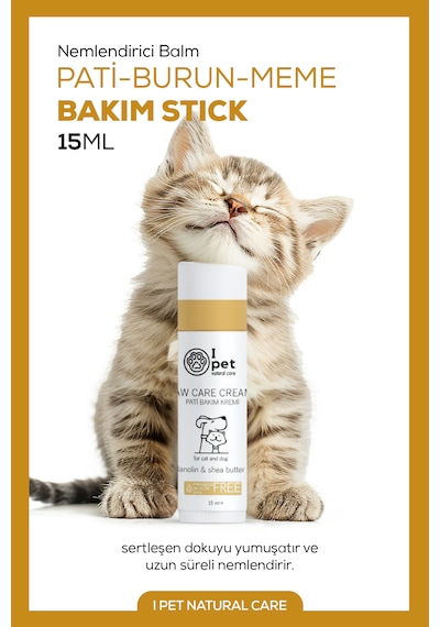 Kedi Köpek Pati Bakım Kremi, Stick Doğal Nemlendirici Çatlak Giderici
