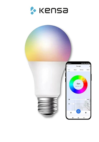 Akıllı Rgb+cct Led Ampul L Wıfı Özelliği L 9w A+ Enerji Tasarruflu Lamba Ev Dekor 1