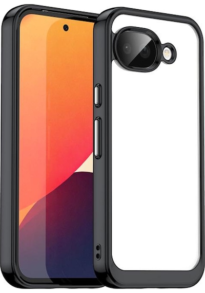 Google Pixel 10a İle Uyumlu Shield Serisi Darbeye Dayanıklı Yarı Esnek Plastik Tpu Kılıf - Al8100 Siyah
