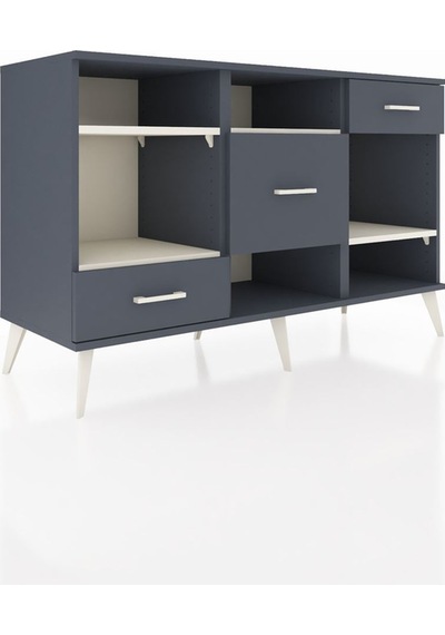 Hyperion Konsol 4 Raflı 3 Çekmeceli 132x44x83 Antrasit-aytaşı/antrasit Aytaşı/antrasit Hyperion Konsol 4 Raflı 3 Çekmeceli 132x44x83 Antrasit-aytaşı/antrasit Aytaşı/antrasit