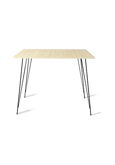 Pasific Home Sandalf Metal Ayaklı Mutfak Masası Kare 90x90 Meşe