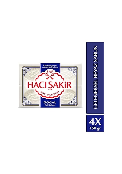 Doğal Geleneksel Beyaz Sabun 4 Adet