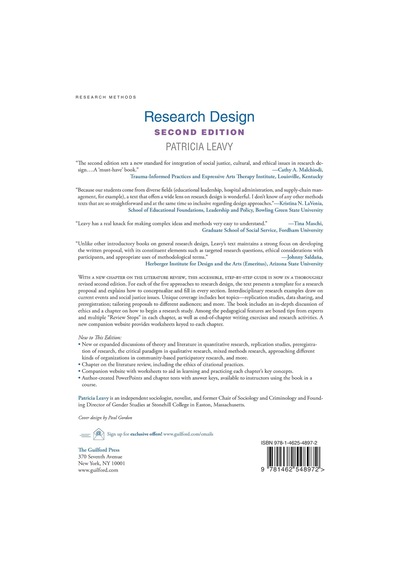Research Design: Quantitative, Qualitative, Mixed Methods, Arts-based, And Community-based Participatory Research Approaches