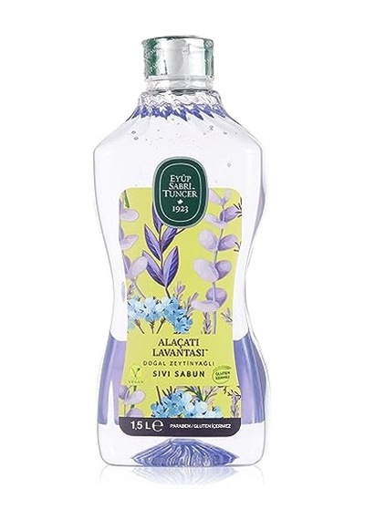 Eyüp Sabri Tuncer Doğal Zeytinyağlı Sıvı Sabun Alaçati Lavantasi 1,5 L Pet Şişe 1 X 1500 Ml