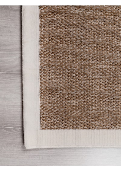 My Evilla Sisal Vektör Kaymaz Tabanlı Kolay Silinebilir 2li Kahve Banyo Paspas Seti 60x100-50x60 Kahverengi